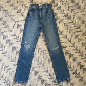Reformation Cynthia High Rise Straight Jeans